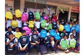 Nicaragua's children receive free backpacks at the start of the school year